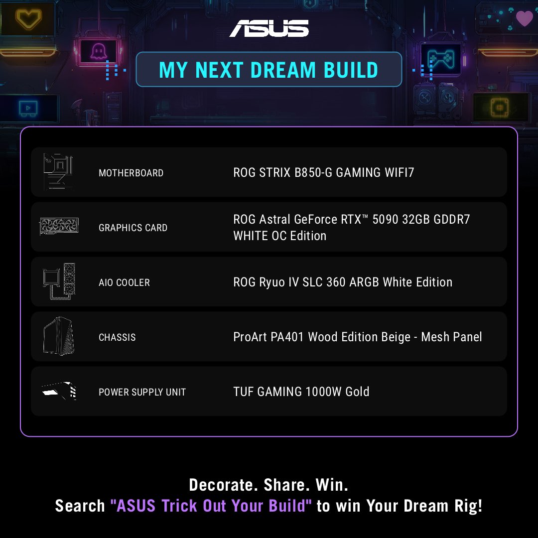 R_KESMO's tweet photo. @ASUSROG #TrickOutYourBuild #ASUS #X870 #Z890 #B860 #B850 https://t.co/w2KzIjkIdN
