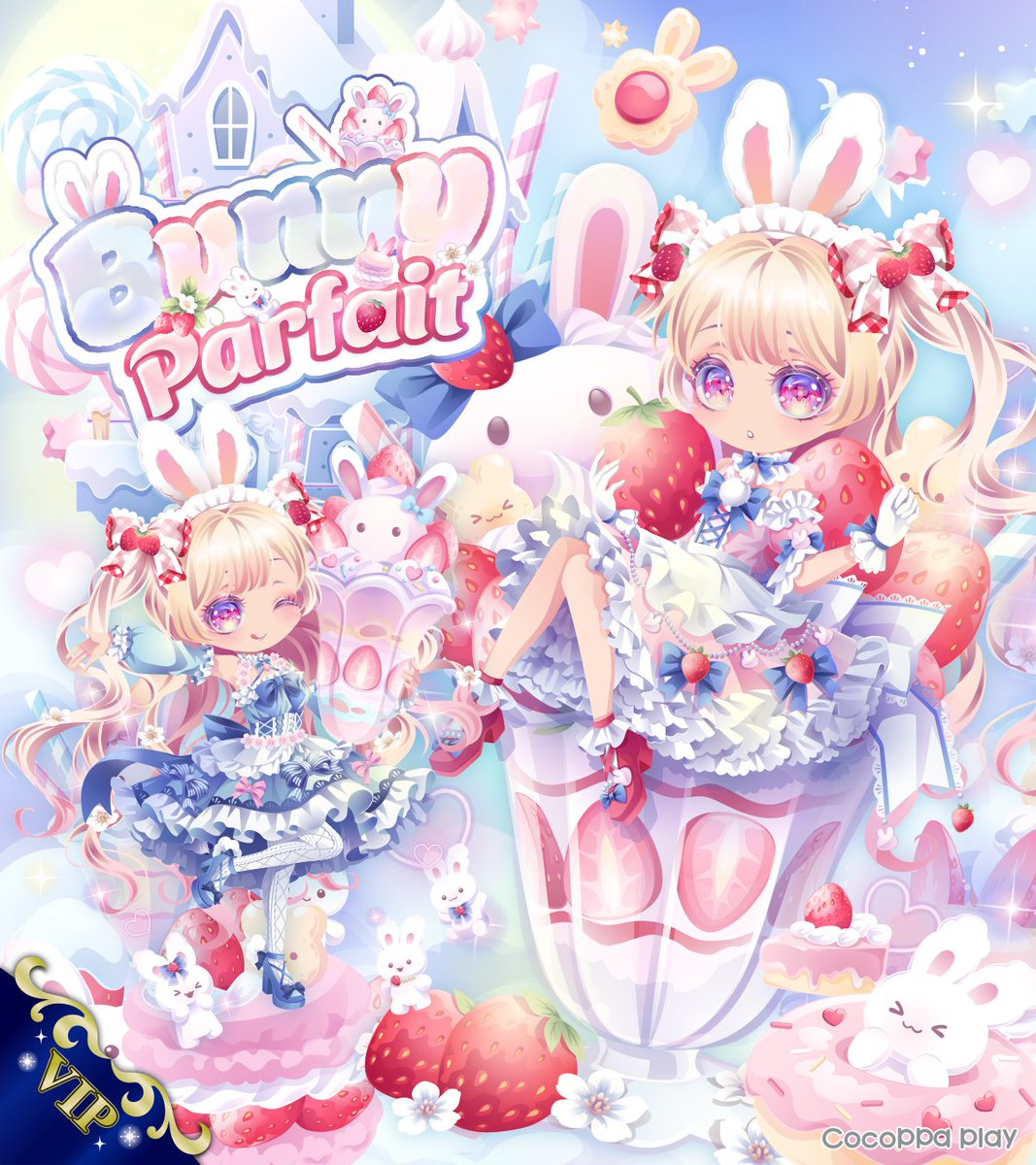 💖VIP Gacha💖 【Bunny Parfait】 Till 11/30 15:00(JST) #cocoppaplay