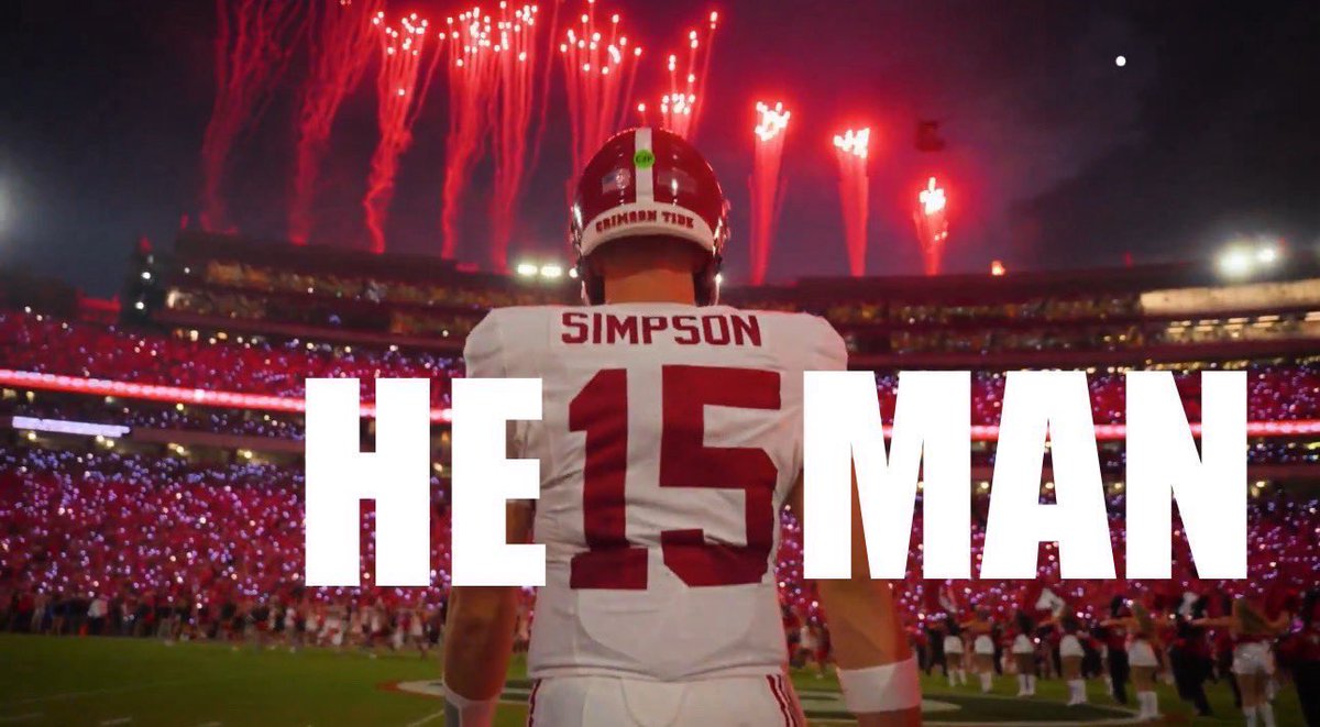 Sharing is caring. You’re #heisman Roll Tide!