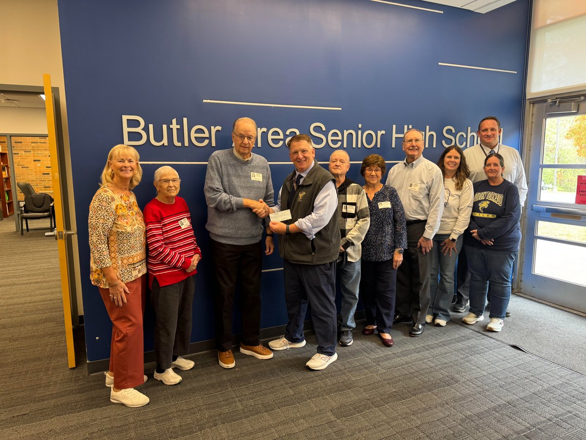 The Butler Class 1965 generously donated $2,300 to the Tornado Shelter at the Senior High School.

Thank you for your kind support of our students!