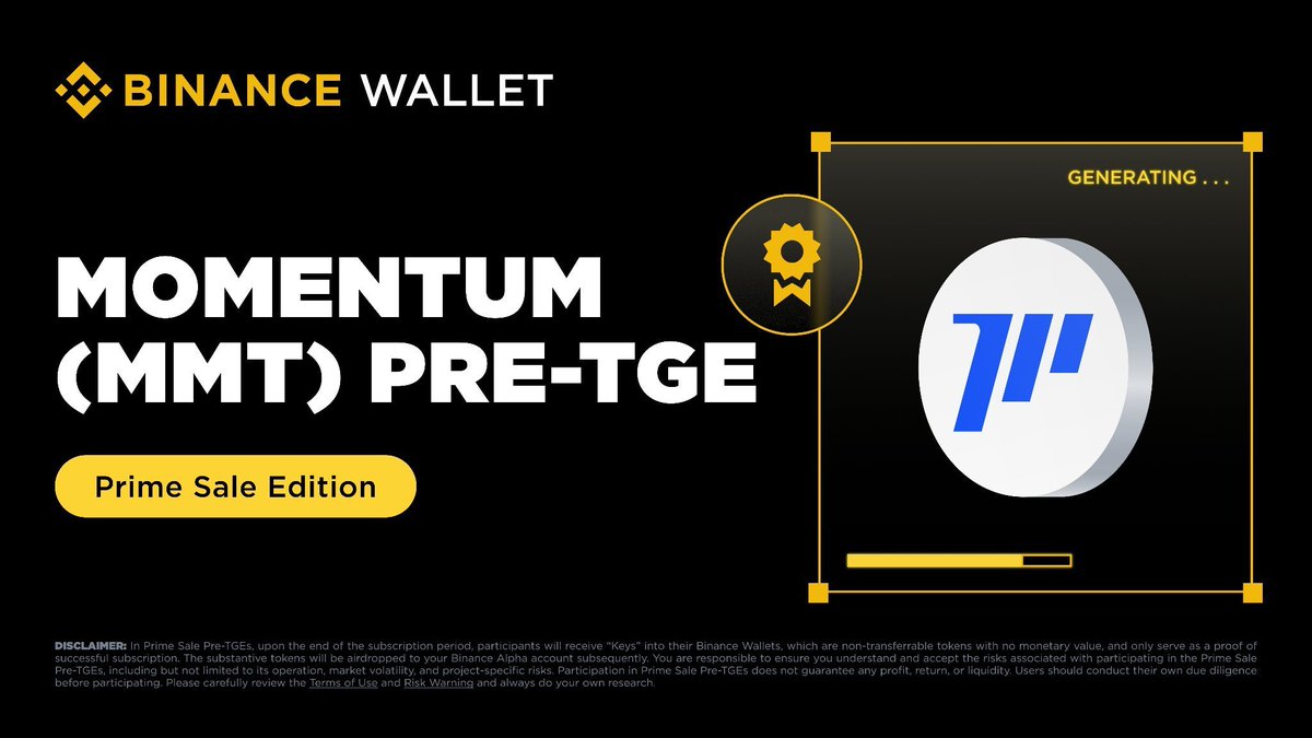 SuiInsiders's tweet photo. $MMT Pre-TGE On Binance 🔥

Get ready for @MMTFinance Airdrop!!! 🪂

Like, RT and Drop your #SUI wallet address 👇

#SUI #MMT #SuiNetwork