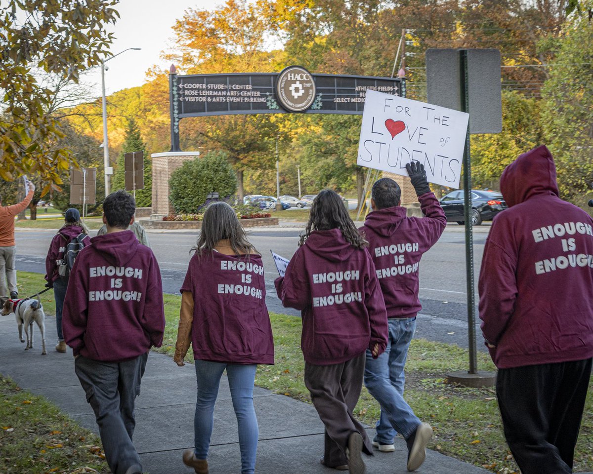 Thanks to all who showed up for the Enough is Enough rally last night. Nearly 200 supporters came to make their voices heard. We've still got work to do, tho. Help keep pressure on- sign our petition or submit a letter to administration thru our website: haccea.org
