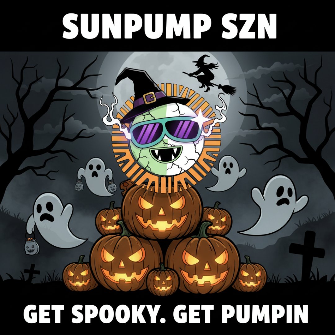 The ghost, bound to the pumpkin, was tired of haunting cold stone.
He saw the SunPump coin and its golden, steady glow.
#TrickOrTrade #SunPumpHalloween #MemeContest