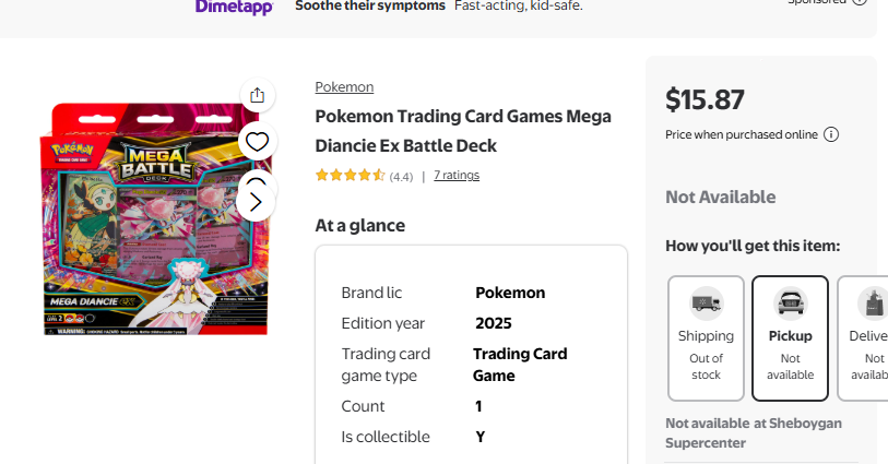 Diceawaii's tweet photo. @PokemonDealsTCG Diancie is gone https://t.co/RWfZBO7eG1