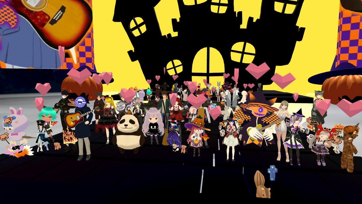 🎃ROCK ハロウィンライブ🎃in #cluster 🎃

集まってくれたみんな、いつも本当にありがとう！

そして、まなぶさん くーさん 瓦田さん あ～るさん、一緒にバンド出来て光栄でした！おかげさまで、魔法のようなハロウィンライブが出来ました！

ハッピーハロウィン！！！

#まりハラ　<a href="/bc_tg2/">まなぶ</a>