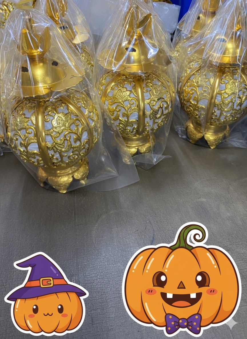 Huamaotw's tweet photo. 作業風景🎉

吊り灯篭のパッケージ作業です。

もうすぐハロウィン🎃👻

#仏壇#仏具#在家用仏具#吊り灯篭#院玄灯篭#灯籠#アルミ製#作業風景#メーカー#華茂有限会社
#ハロウィン https://t.co/ZtRseXmoAk