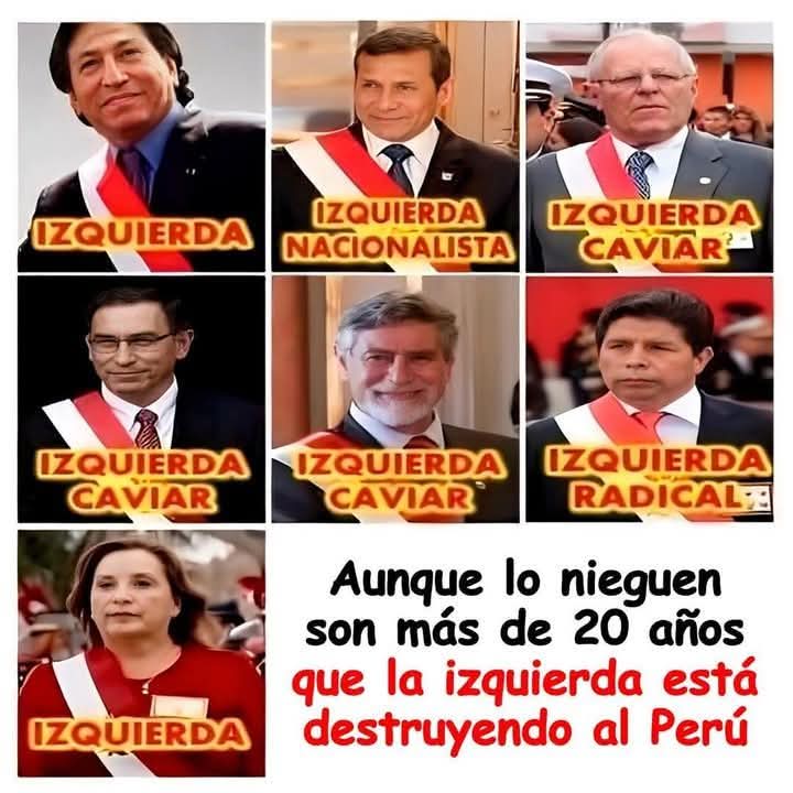 victorhponce's tweet photo. Que no nos engañen más 
Estos delincientes destruyeron el Perú 
Que no culpen a otros https://t.co/P3qn7D15xK