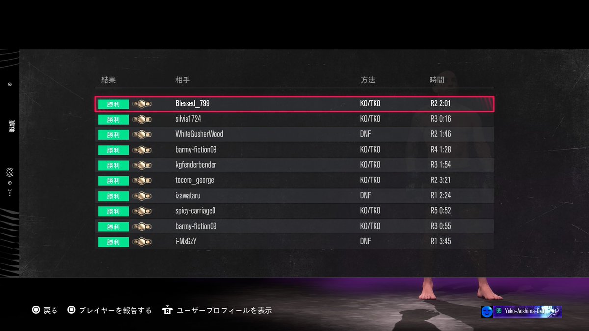 Yuko_Aoshima's tweet photo. 真の王者とはこういうものなんだよ

#UFC5
#DIV20
#Championship
#RP2600 https://t.co/0D58GzzP1C