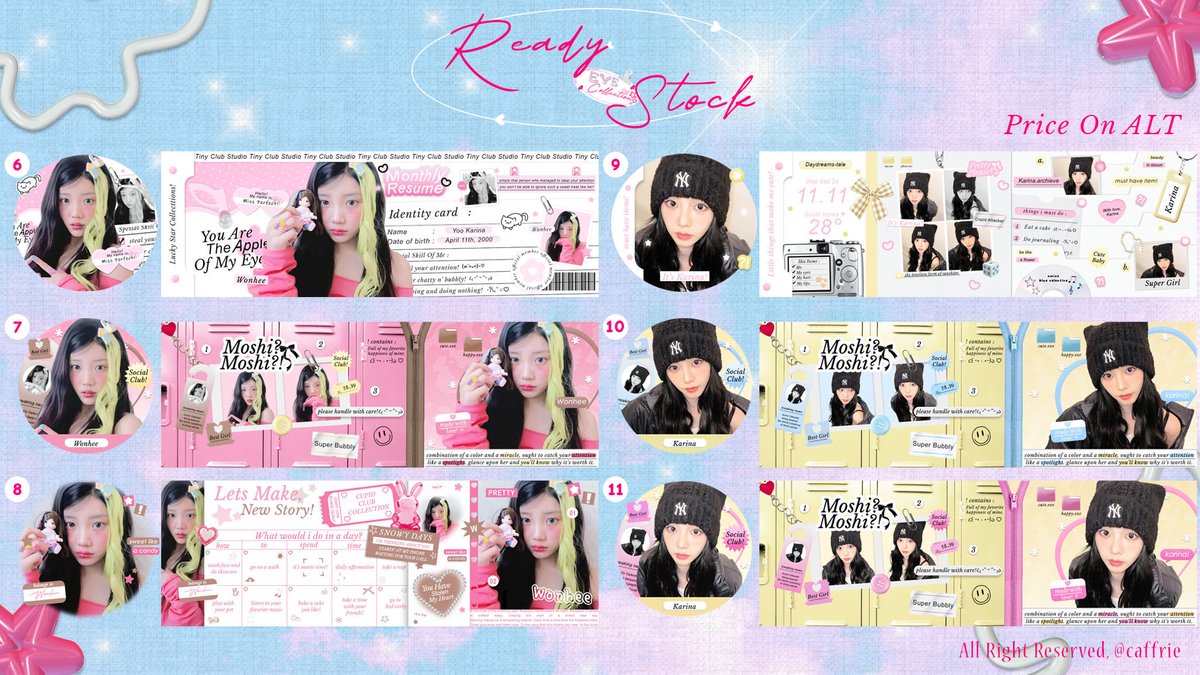 Hallo, help retweet ya? Thank you! <3

Aku ada layout ready stock A-na Wonyoung Wonhee Sullyoon sama Karina. ^^ price nya please check ALT dan dapat ava nya png only! Free retext juga! 🎀 
Payment via QRIS yaa, bisa langsung dm aku kalau berminat. 🛵🍎

#zonauang