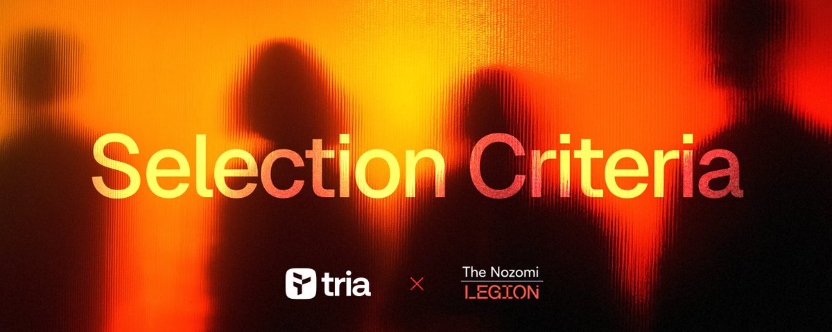 No bots. No gas wars. No chaos.
Tria isn’t doing another “fastest finger wins” circus.
They’re rewarding real conviction. Users, creators, and builders who actually ride with the mission.

Tria Criteria:
💳 Card holders = guaranteed allocation
⚡ Top Legion scores = value-add