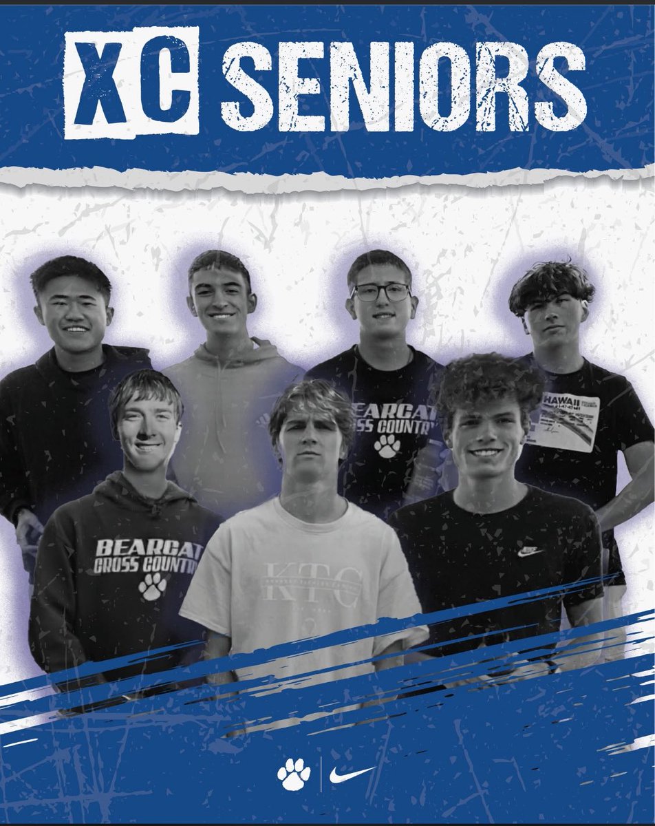 National Cat Day hits different when you’re a BearCAT. 😎🐾

Celebrating our 2025 XC Seniors — the leaders of the Pack who’ve run every mile with heart, grit, and pride.

Ocean Lin >> Isaiah Mendoza >> Xavier Thiems >> Emryk Little >> Zach Petzet >> Mateo Otten >> Elijah Torres