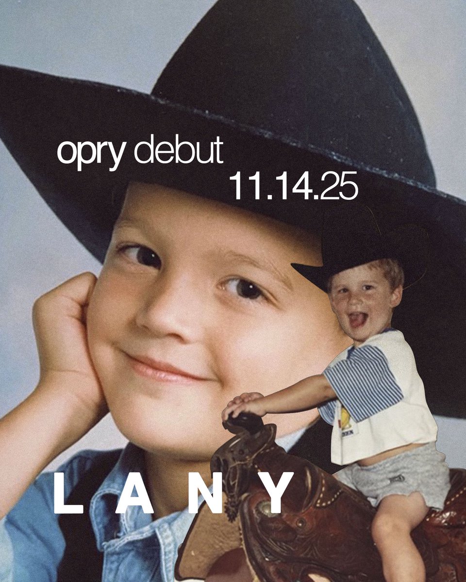 thisisLANY's tweet image. we’re making our @opry debut november 14th in nashville, tn 🤠 tickets available now at thisislany.com/tour