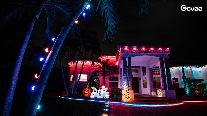 Halloween is lit at the Campbell's house 👻

<a href="/GoveeOfficial/">GOVEE</a> put on a display ✨
