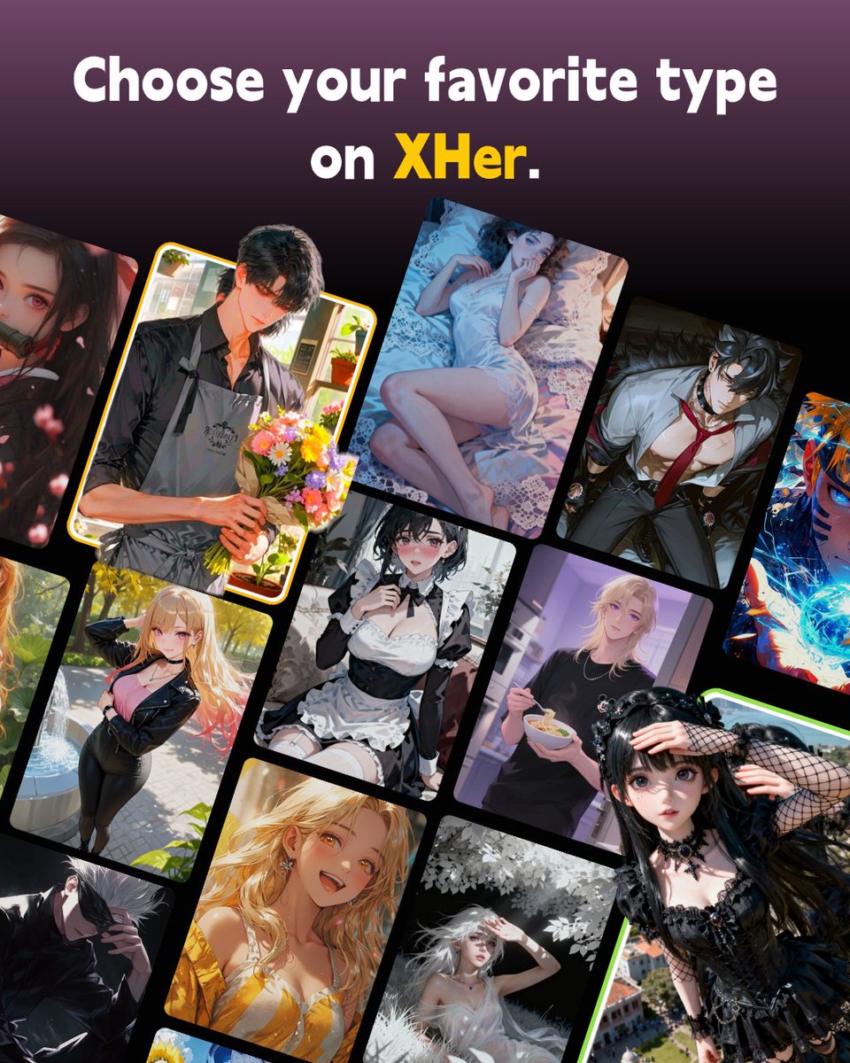 Avarp08's tweet photo. What kind of characters do you like?😍
To make X Her even more perfect, we’re now collecting your favorite characters.
Your choice will determine the direction of the future version of X Her! ✨
#XHer #Charactertype #Boyfriend #characters #creative https://t.co/m8wJAK9vwo