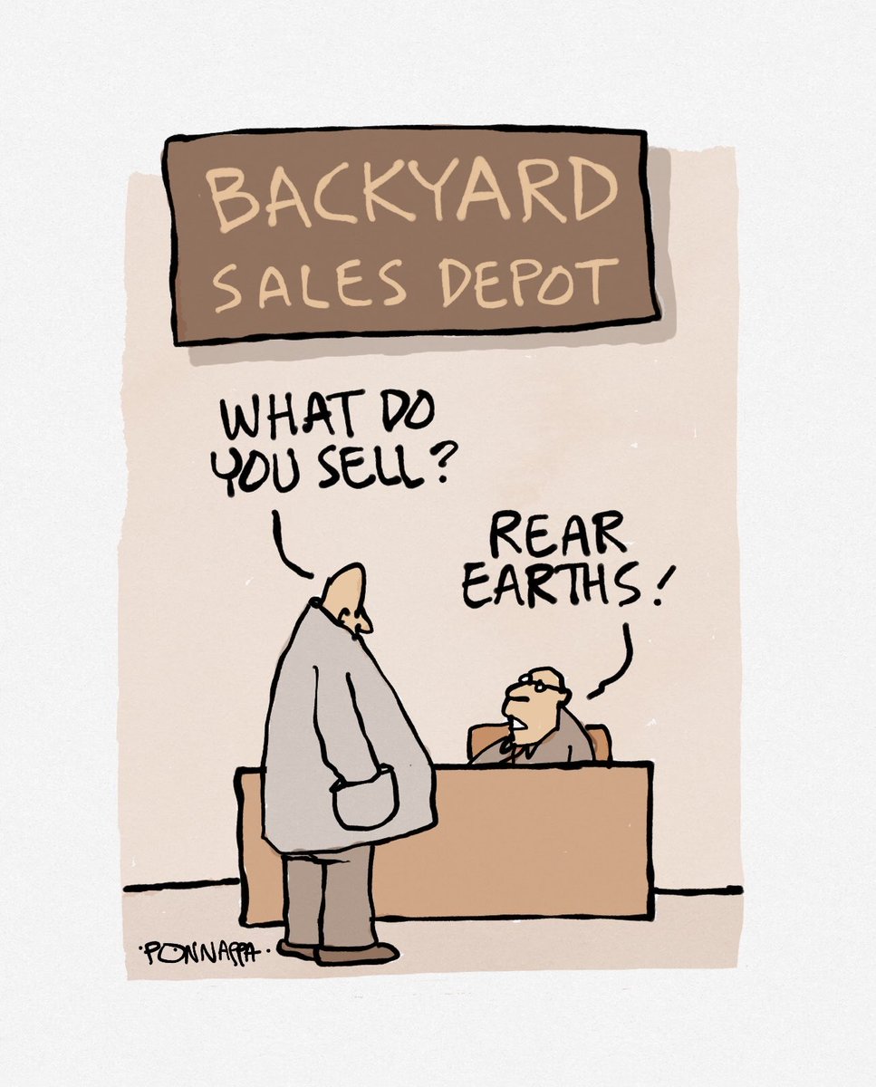 PonnappaCartoon's tweet image. #RareEarths #backyard #sales
