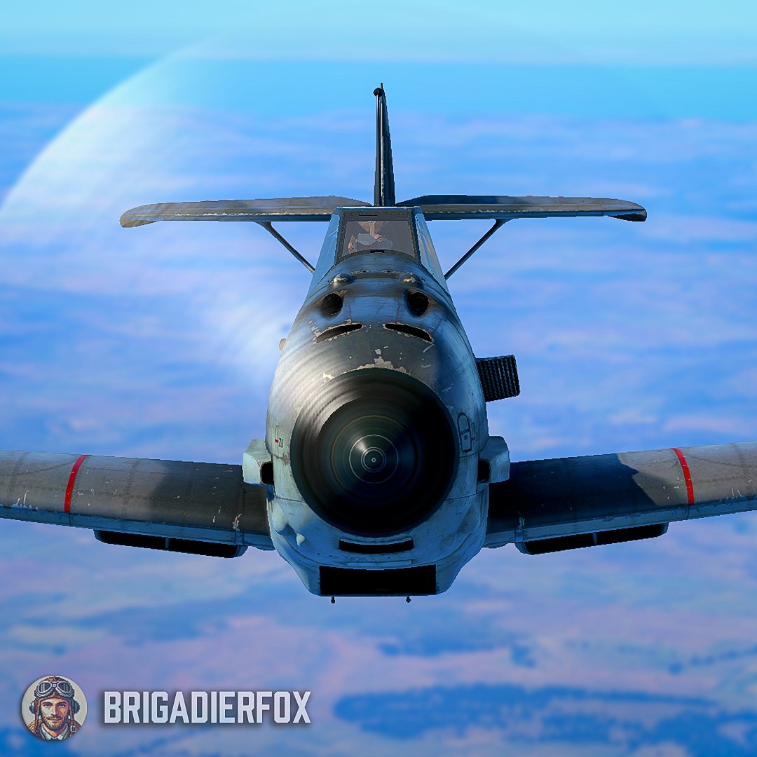 BrigadierFox's tweet photo. ✈️ 𝐁𝐟 𝟏𝟎𝟗 𝐓-𝟐 – 𝐆𝐞𝐫𝐦𝐚𝐧𝐲, 𝟏𝟗𝟒𝟏
Originally built for Germany’s planned aircraft carrier Graf Zeppelin, the Bf 109 T-2 featured longer wings for improved lift and short takeoff capability. Though the carrier was never completed, these fighters saw limited service from land bases.

📷 In-game captures from #WarThunder