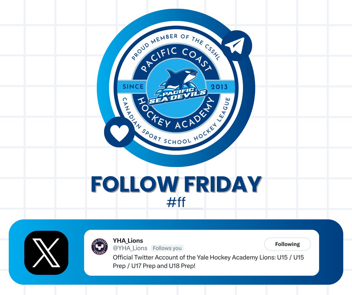 PacificSeaDevil's tweet image. #FollowFriday #FF
#PCHA plays against @YHA_Lions tomorrow. Check them out and give them a follow!