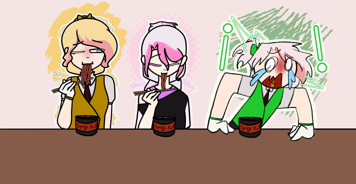 fhs_fd's tweet photo. Día 29: picante

💛💚🩷Solo uno de ellos aguanta🩷💚💛

#fnafhstober2025 #fhstwt #fhs #fhs_FD https://t.co/kotEkEyyjo