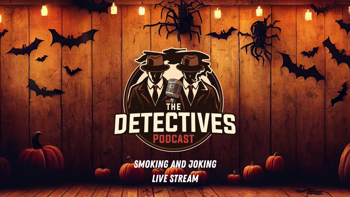 Join us for our very first live stream of Smoking &amp; Joking with The Detectives on October 30th at 9 PM EST for some spooky, pre-Halloween fun!🎃👻

We’ll hang out, chat, answer your questions, and probably scare up a few laughs!

Join now: patreon.com/thedetectives