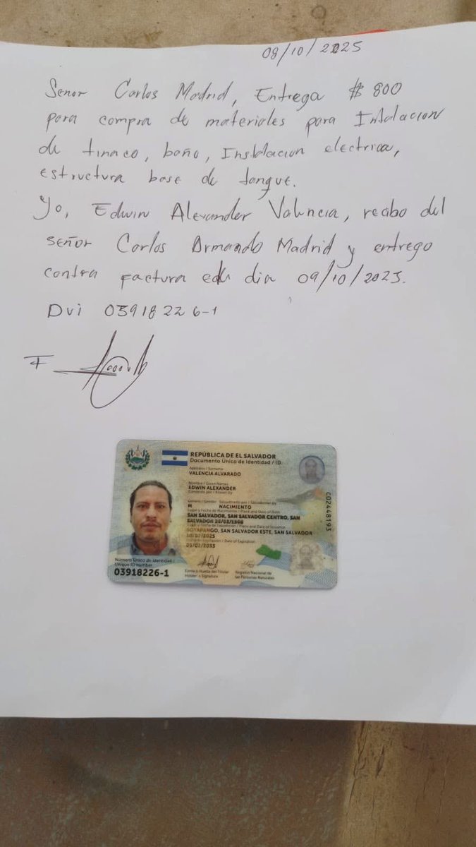 guanakito_03's tweet image. Hola buenas tardes, con el permiso de los administradores quiero hacer una denuncia para que no les pase lo que les paso a mis papás este señor 
Edwin Alexander Valencia fue contratado para hacer un trabajo de fontanería hizo cotización y exigió $800 para materiales mas $280…