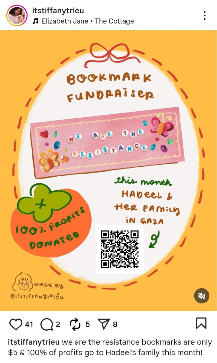 @/itstiffanytrieu on insta is selling the cutest bookmarks they made to raise money for Hadeel's family! Please check it out ❤️

itstiffanytrieu.bigcartel.com/product/we-are…