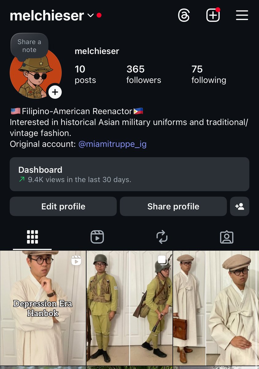 Hello all, I have an Instagram account! I’ll probably be posting more “getting dressed” sort of reels in the future so give it a follow if interested 😁