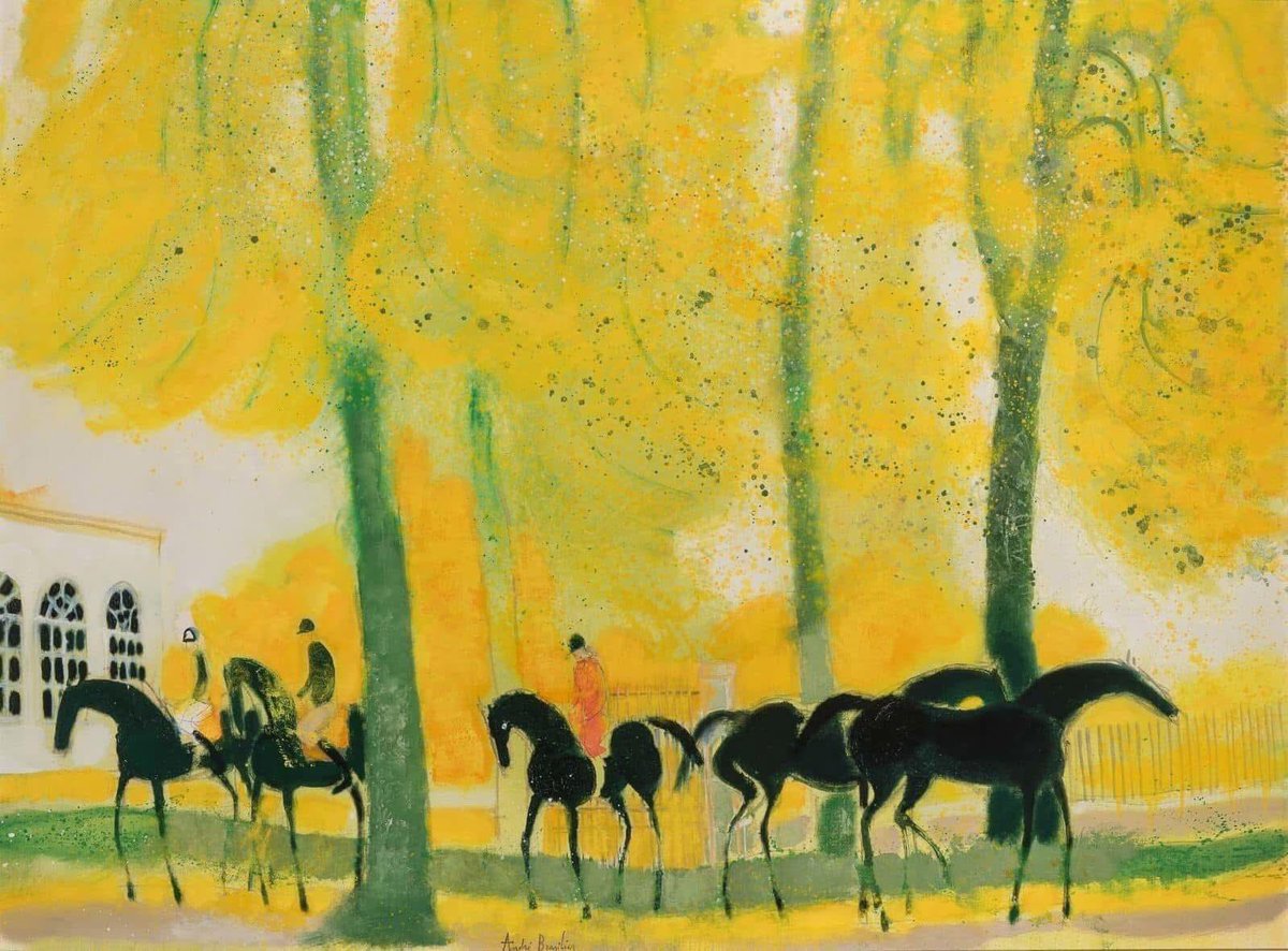 André Brasilier (French, born October 29, 1929) Cavaliers en