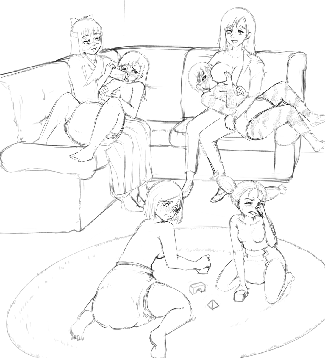 A BIG ol' sketch comm for <a href="/SgnWaffle/">SGNWaffle</a>