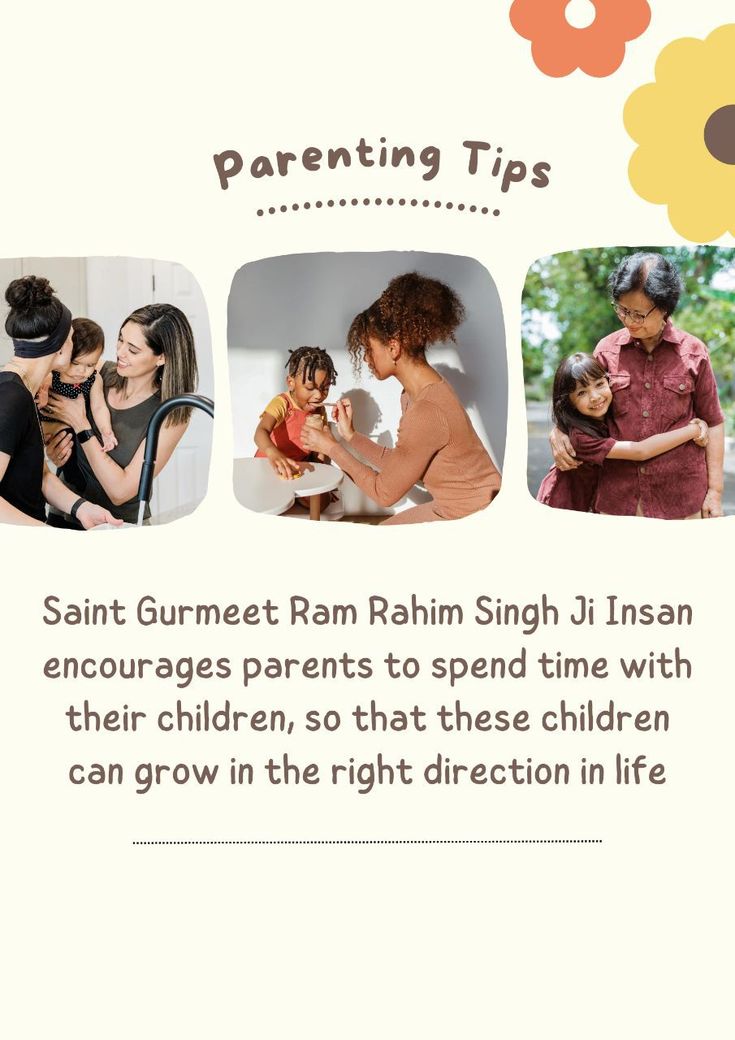 P_r_i_y_a_m_m's tweet image. If there is a bond of friendship between parents and children, the child will be able to share everything openly. Saint Gurmeet Ram Rahim Singh Ji advises teaching your children good qualities so that they become good people. #WaysOfParenting