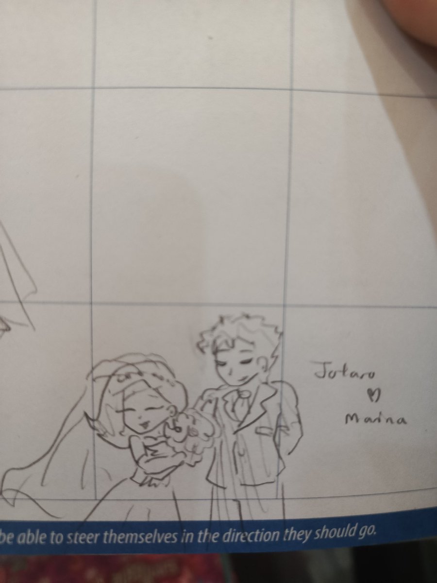 ObsessedPianist's tweet photo. JoJo wedding doodles #jjba #jojosbizarreadventure #jonathanjoestar #erinapendleton #josephjoestar #suziq #jotaro #jotawife https://t.co/biiDY5NZ1j