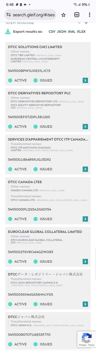 ElfCarbon's tweet photo. Just wait til she sees the @The_DTCC and their foreign accounts 😂 FINRA has 4 - DTCC has 50+ 

Just go to LEI and type in 'FINRA' or 'DTCC' etc. Ya'll gonna have a blast. 

$MMTLP post the related financial entities you find in a screenshot below haha 

https://t.co/T3eMlFERaD https://t.co/GnSCw7NnEJ