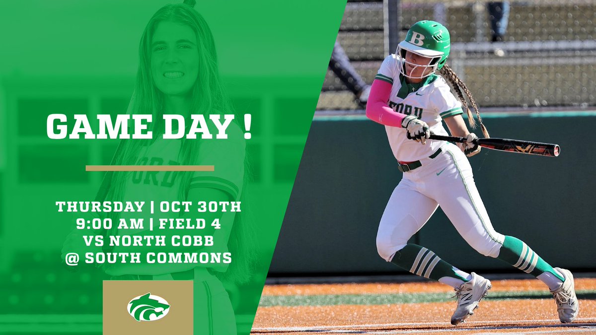 GAME DAY!
The Wolves are up early this morning and getting ready to take on the Warriors of North Cobb in their opening game of the Elite Eight. 1st pitch is set for 9:00 am on Field # 4. If the Wolves win the morning game, they will play again at 5:00 pm on field # 8. LET'S GO !