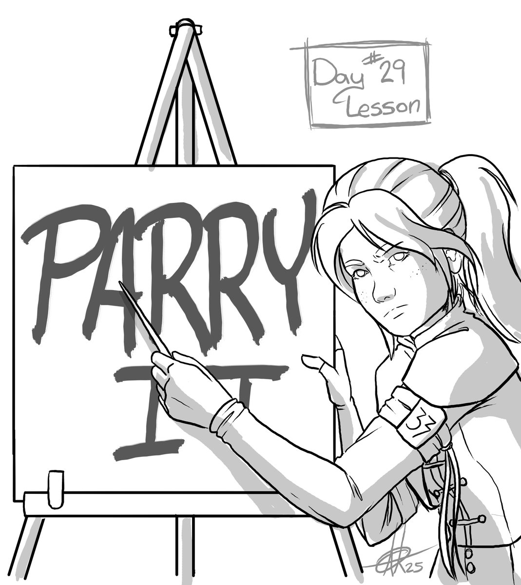 I mean, it's pretty much #Maelle's catch phrase. So if you choose to ignore it, then that's a 'you' problem. #Inktober2025 #expedition33