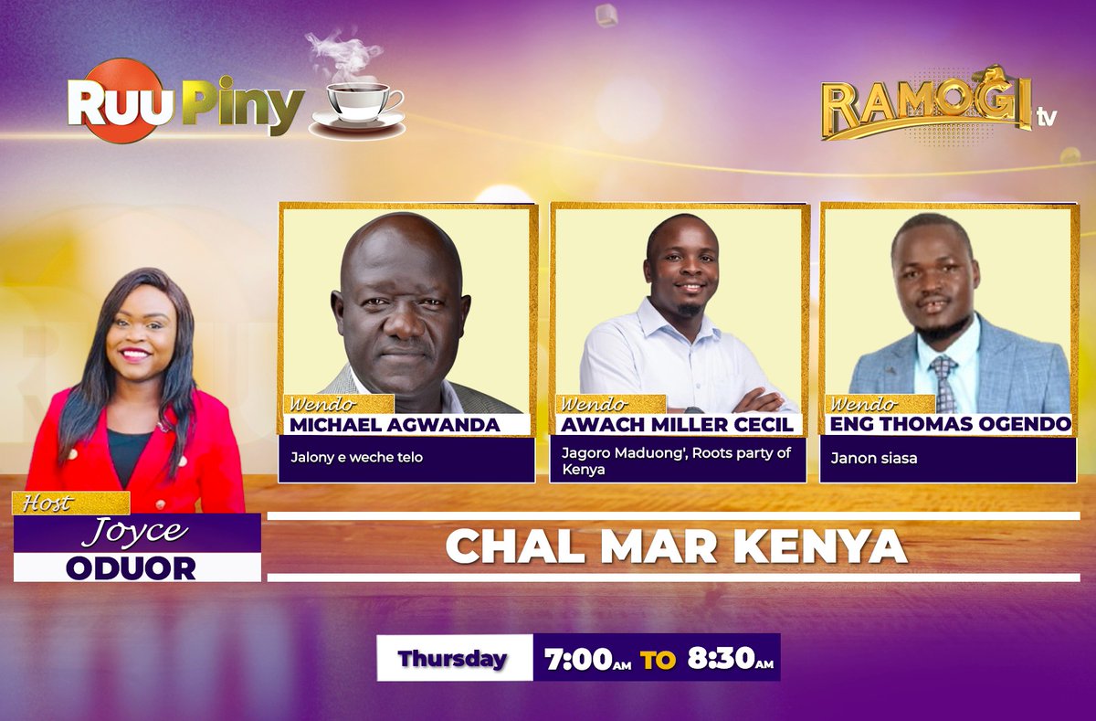 TWAK MABIRO; Chal Mar Kenya; Kochakore sa Achiel okinyi kod <a href="/joyceoduor_/">Joyce Oduor</a> . Mana e #RamogiTV