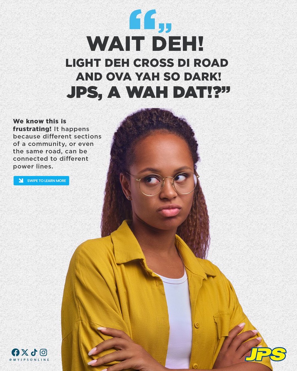 myJPSonline's tweet image. Here’s why some of your neighbours may have power while you are still without. 

But don’t worry, we’re on it! We won’t rest until each and every customer is restored. 🫡

#JPSReadytoRebuild #WeStandTogether