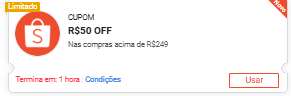 oigatuna's tweet photo. 🚨 OLHAA O CUPOM NOVIN!!! cooorre que acaba rapido

➡️ R$50 OFF, em compras acima de R$249
🎟 CUPOM: TEMTUDOAQUI50

Resgate aqui:
🔗 https://t.co/VBp2irBZFX https://t.co/dQgeRYiuIY