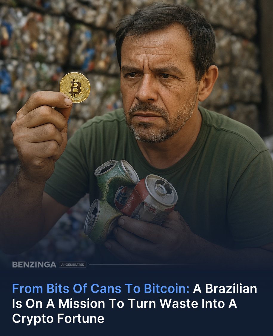 Bruno Oliveira, a man from São Paulo, Brazil, has found an unusual path to  building his Bitcoin savings. Known online as “the crypto scrapper,” he  collects discarded cans from the streets, sells