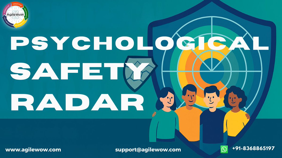 Scrumdotorg's tweet image. PST Sanjay Saini shares how the &apos;Psychological Safety Radar&apos; helps teams see the invisible—how safe people feel to speak up, share ideas, and learn from mistakes. ow.ly/IxgK50Xjrnt @Iam_SanjaySaini  #PsychologicalSafety #AgileTeams