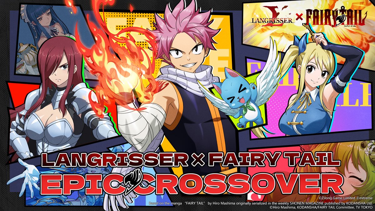 Langrisser_EN's tweet image. 🔥All-new update [𝐋𝐚𝐧𝐠𝐫𝐢𝐬𝐬𝐞𝐫 𝐗 𝐅𝐀𝐈𝐑𝐘 𝐓𝐀𝐈𝐋] is set to descend on El Sallia this Thursday!
🤩New heroes 𝐋𝐮𝐜𝐲, 𝐄𝐫𝐳𝐚 and 𝐍𝐚𝐭𝐬𝐮 will make their debut!
🔎See more content here: facebook.com/share/p/1Yz5mz…
#Langrisser #FairyTail