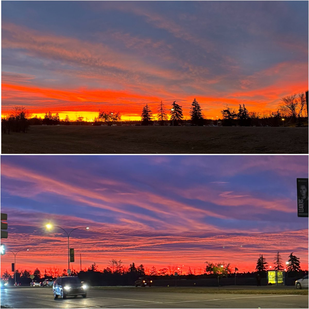 Bhullar1911's tweet photo. Early mornings like this in Saskatoon take my breath away. 🌄 The calm skies and soft light remind me that each day brings new possibilities and inspiration.  

#SaskatoonSkies #Saskatchewan https://t.co/HUAj01pap7