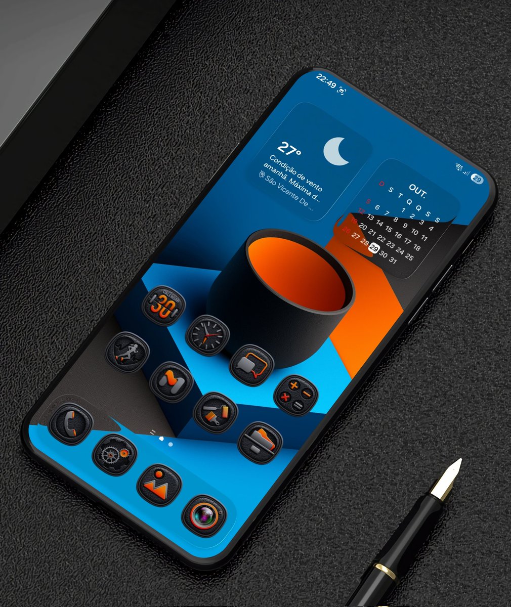 JunioSousaOfc's tweet image. Minha tela inicial #OneUI8 
Widget  @SamsungMobile
Icons  Fantasy Download somente para Samsung apps.samsung.com/theme/ProductD…
Camada da dock #TrueLiquidGlass
Wallpaper @AndroidTools3