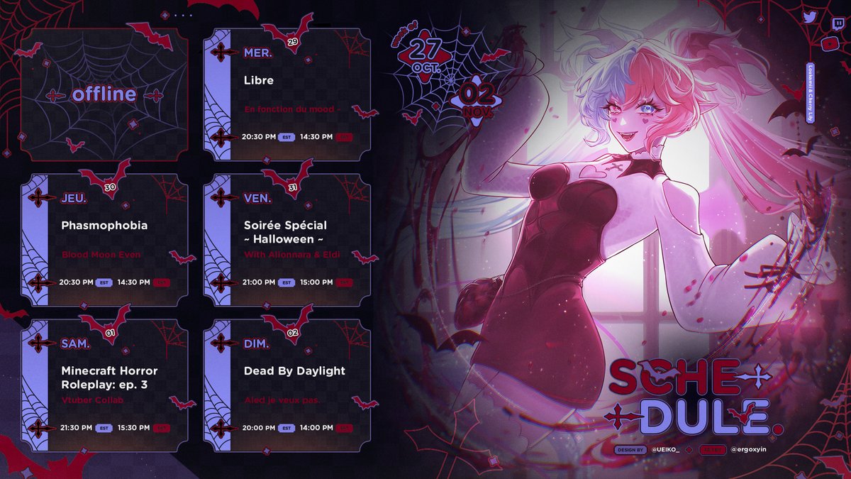 Loukamii & Cherry Lily 😈👾💜 | VArtist tweet media