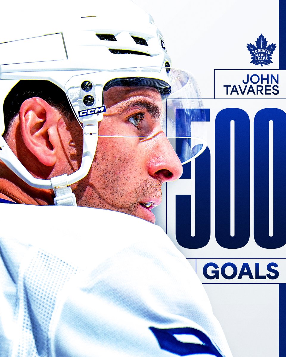 500 career goals for JT! 🍁

📺: <a href="/Sportsnet/">Sportsnet</a> or stream on Sportsnet+ ➡️ watch.sportsnet.ca