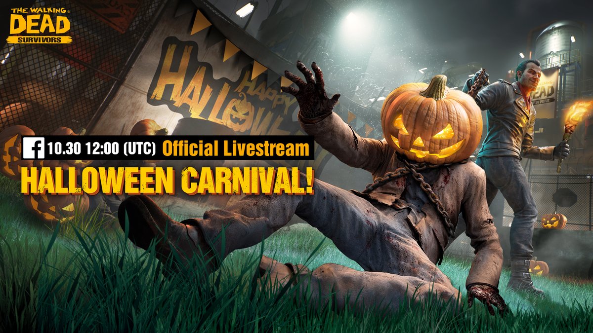 TWD__Survivors's tweet photo. Survivors, our special Halloween Livestream is starting soon – don't miss it!
⏰Date: October 30 12:00 UTC
🔥Join us for:
- Free Giveaways
- Redeem Codes
- A chance to win a 6-Star Skin
👉https://t.co/n4LcPDMZMH
#TWDGame #TWDLive #HalloweenEvent https://t.co/52AQhl1C4s