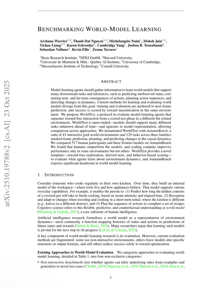 BrianRoemmele's tweet image. New paper: MIT&apos;s WorldTest Shatters the Illusions Of LLMs

Confirms what I have said: LLMs trained on low protein data suffers from low pattern matching, the only tool they really have. Humans seek novelty to zero into a solution. The solution is building AI that uses novelty as…