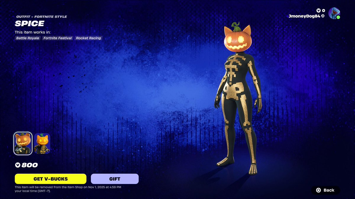 SPICE SKIN Giveaway
#Fortnite #Giveaway #Ad

HOW TO ENTER!

-Follow me 📲
-Like &amp; RT♻️
-Comment 'Done'✅

Ends in 24 hours!

Use Code 'Jmoneydog84' to support me, it helps a lot
💙 #EpicPartner