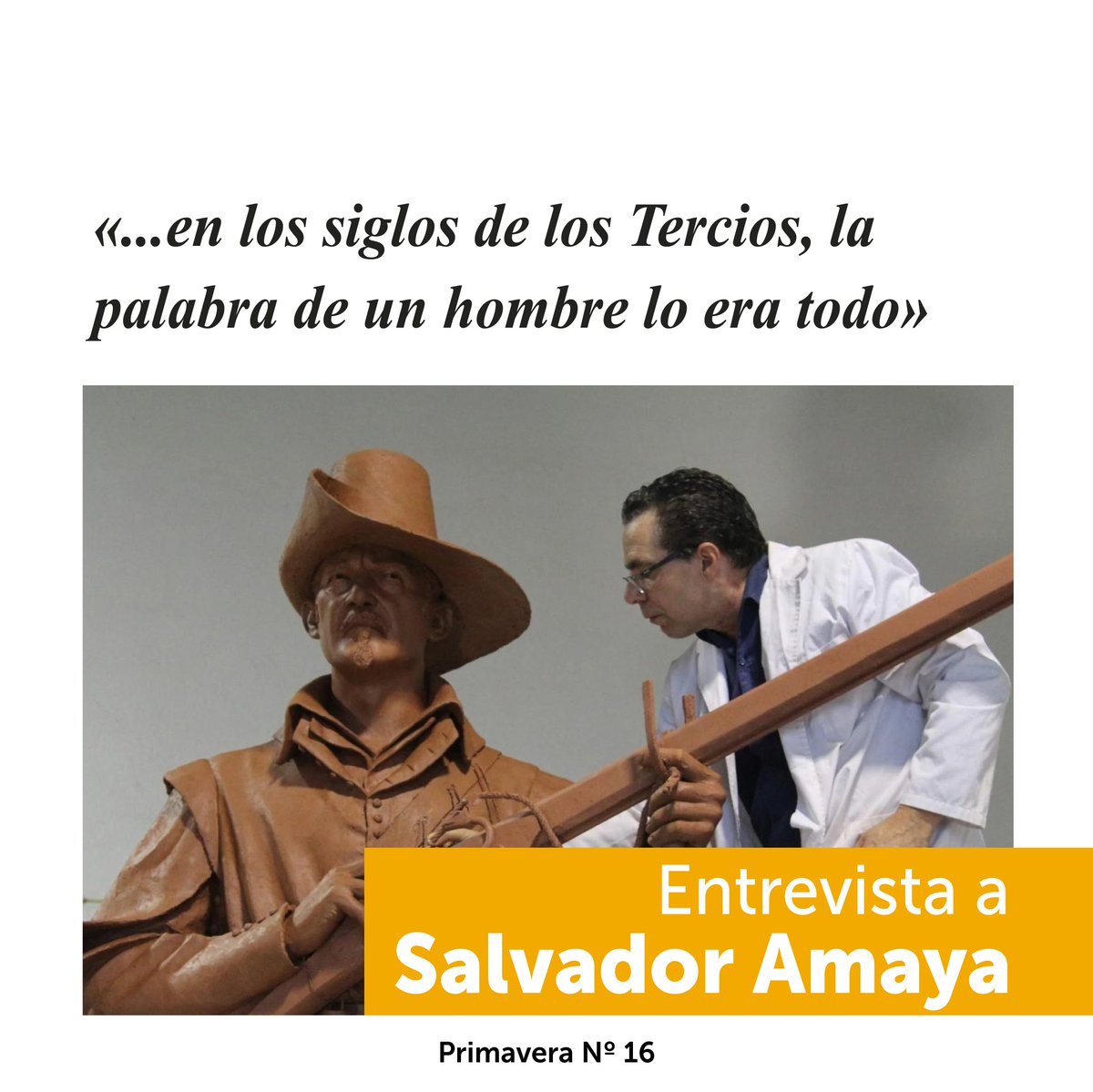 Como ya saben, en este número volvemos a tener el gusto de entrevistar a <a href="/SalvadorAmayaEs/">Salvador Amaya</a>, uno de los escultores más conocidos de España y autor del conjunto escultórico que se levantará próximamente en Madrid.

Consigue el último número de Primavera en primaverafanzine.es/producto/prima…
