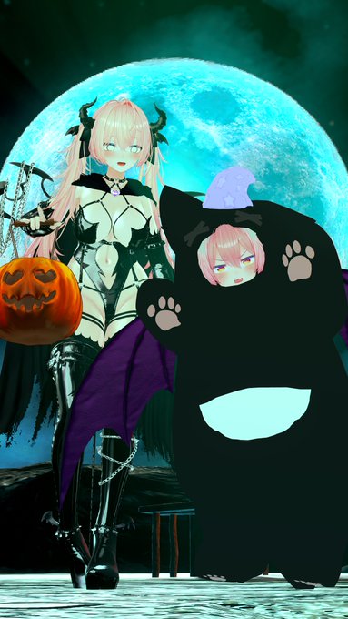 今日はハロウィンだよ!
お菓子かポテトをくれないといたずらしちゃうよ! 