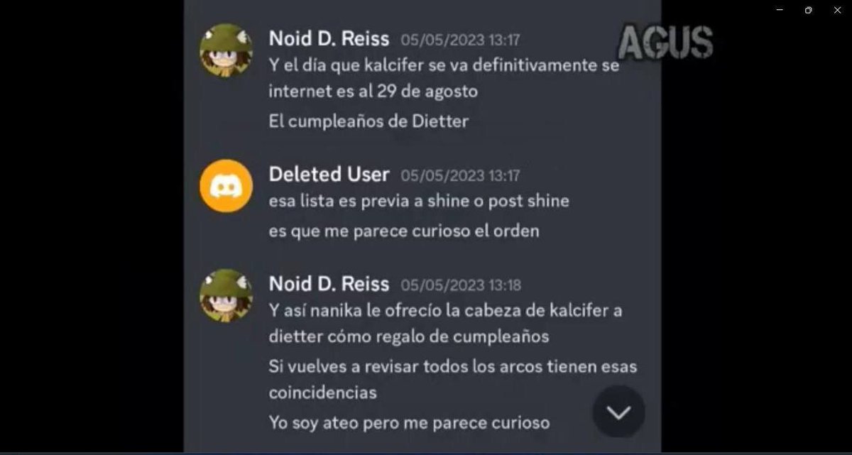 thorvoft57298's tweet photo. En mi caso no fue DFG quien me dio estas capturas sino alguien por MD quien no diré su nombre para que no lo acosen pero asegura que fue un ex-alucin quien le dio esto, aunque como te digo estoy escéptico. Aunque una de las caps si la reconozco de un video de agus el domador https://t.co/C2YehsTHoJ