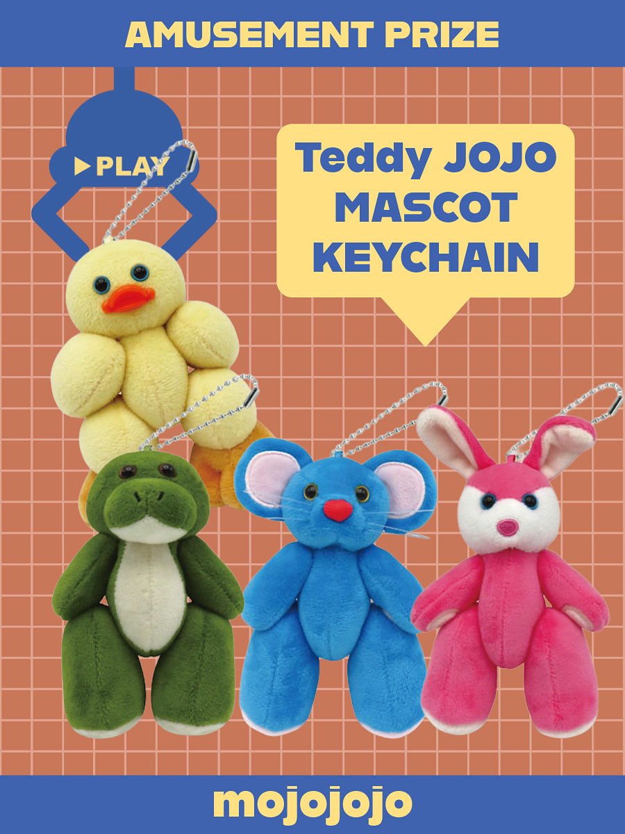 景品入荷情報】 本日より 『Teddy JOJO』が登場しました✨ プライズ初